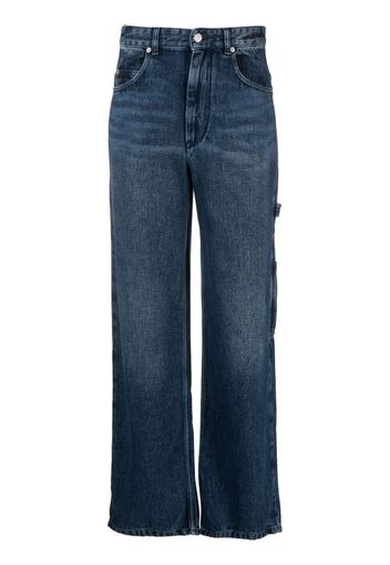 MARANT ÉTOILE straight-leg cotton jeans - Blu