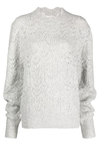 MARANT ÉTOILE Galini puff-sleeved knitted jumper - Grigio