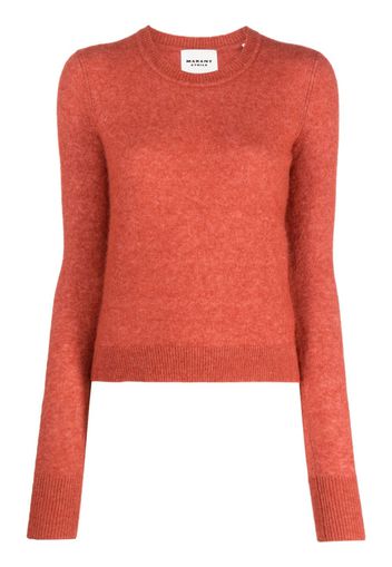 MARANT ÉTOILE crew-neck alpaca wool-blend jumper - Arancione