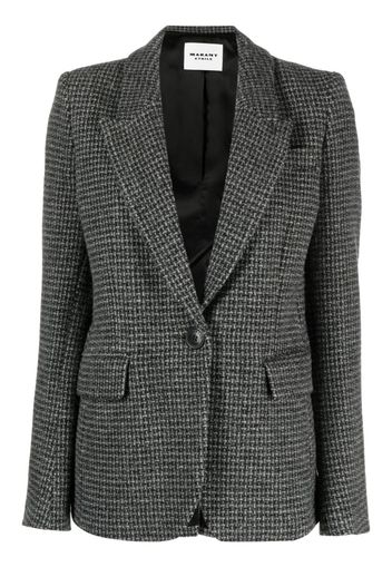 MARANT ÉTOILE Kerstin single-breasted bouclé blazer - Grigio