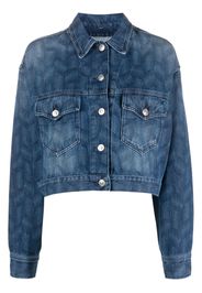 MARANT ÉTOILE stripe-pattern denim jacket - Blu