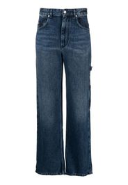 MARANT ÉTOILE straight-leg cotton jeans - Blu