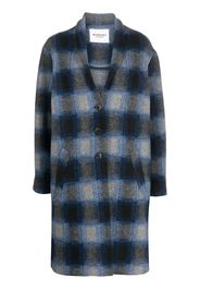 MARANT ÉTOILE Fontizi check-pattern midi coat - Blu