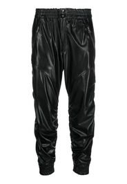 MARANT ÉTOILE ruched cropped trousers - Nero