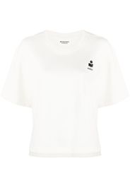 MARANT ÉTOILE T-shirt con logo floccato - Bianco