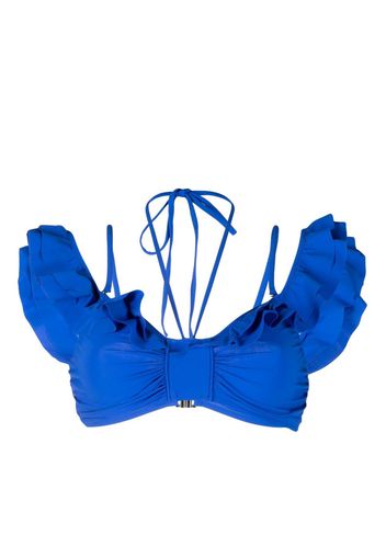 MARANT ruffled bikini top - Blu