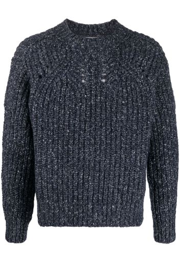 MARANT ribbed-knit long-sleeved jumper - Nero