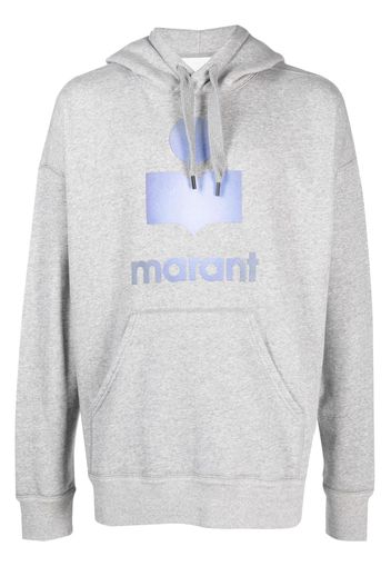 MARANT logo-print drawstring hoodie - Grigio