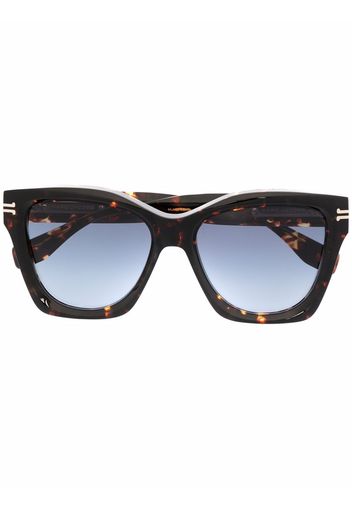 Marc Jacobs Eyewear tortoiseshell square-frame sunglasses - Marrone