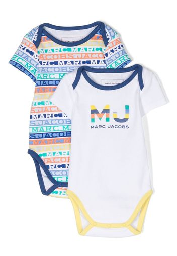 Marc Jacobs Kids logo-print babygrow set - Bianco