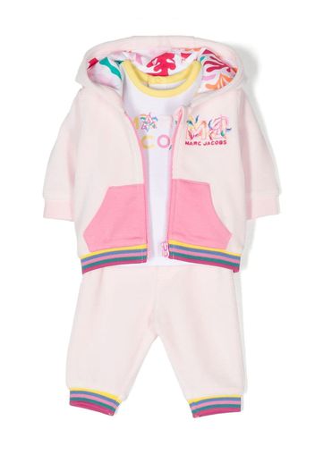 Marc Jacobs Kids three-piece hoodie tracksuit - Rosa