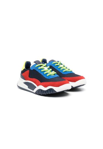 Marc Jacobs Kids colour-block lace-up sneakers - Blu