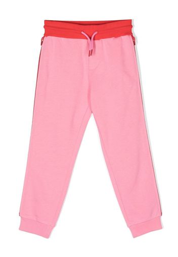 Marc Jacobs Kids colour-block cotton track pants - Rosa