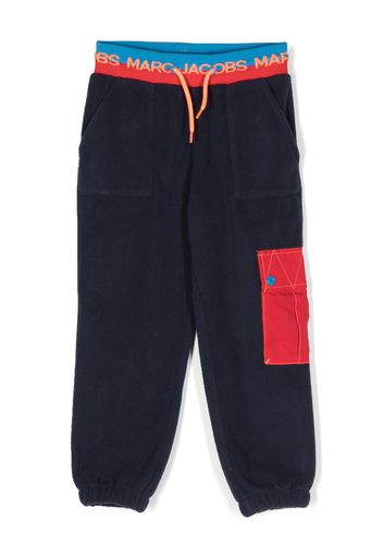 Marc Jacobs Kids Pantaloni con banda logo - Blu