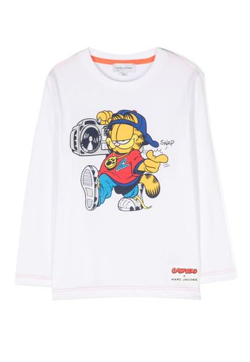 Marc Jacobs Kids x Garfield graphic-print cotton T-shirt - Bianco