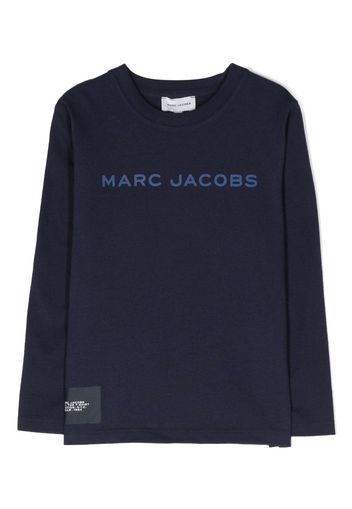 Marc Jacobs Kids T-shirt a maniche lunghe con stampa - Blu