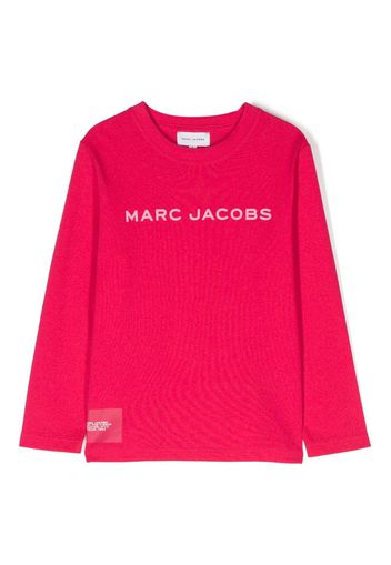 Marc Jacobs Kids T-shirt a maniche lunghe con stampa - Rosa