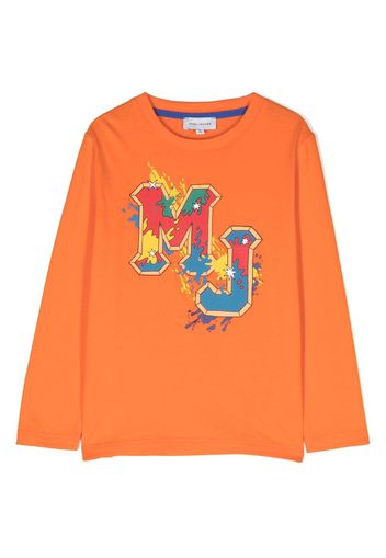 Marc Jacobs Kids Hip Hop logo-print T-shirt - Arancione