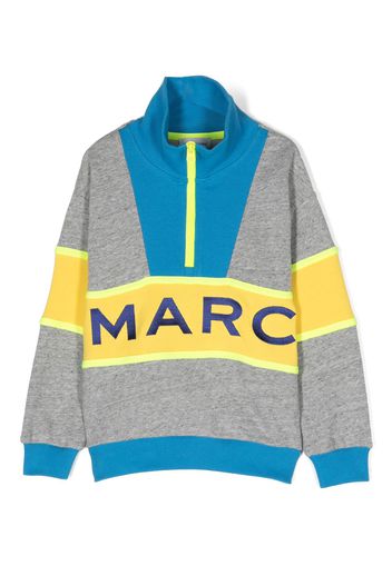 Marc Jacobs Kids Felpa con design color-block - Grigio