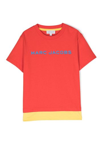 Marc Jacobs Kids T-shirt con design color-block - Rosso
