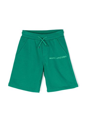 Marc Jacobs Kids logo-print cotton shorts - Verde