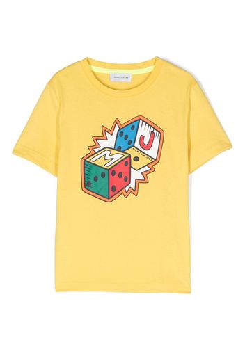 Marc Jacobs Kids logo-print cotton T-shirt - Giallo