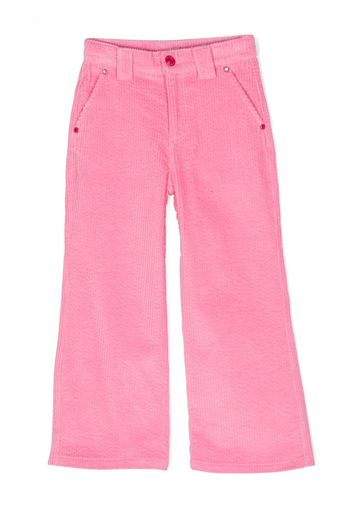 Marc Jacobs Kids high-waisted corduroy trousers - Rosa