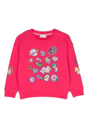 Marc Jacobs Kids Felpa con ricamo - Rosa