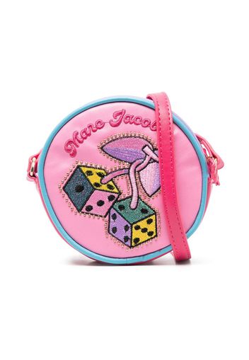 Marc Jacobs Kids Borsa a spalla con ricamo - Rosa