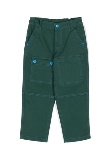 Marc Jacobs Kids straight-leg cargo trousers - Verde