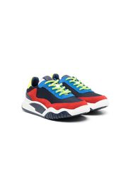 Marc Jacobs Kids colour-block lace-up sneakers - Blu