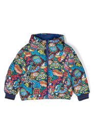 Marc Jacobs Kids Piumino con stampa - Blu