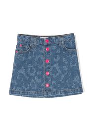 Marc Jacobs Kids Gonna denim con bottoni - Blu