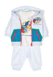 Marc Jacobs Kids Tuta sportiva con stampa - Blu