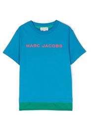 Marc Jacobs Kids logo-print cottonT-shirt - Blu