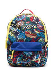 Marc Jacobs Kids graphic-print backpack - Blu