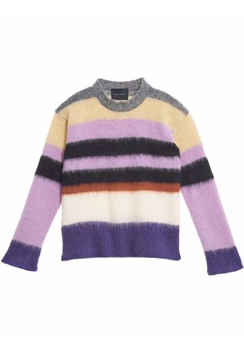 Marc Jacobs horizontal-stripe pattern long-sleeve jumper - Rosa