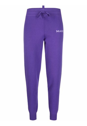 Marc Jacobs The Knit branded tapered-leg track pants - Viola