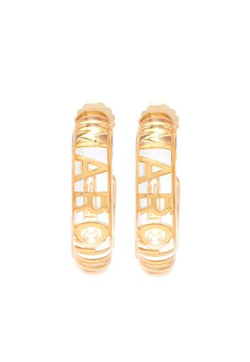 Marc Jacobs monogram hoop earrings - Oro