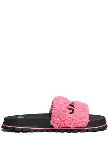 Marc Jacobs Sandali slides con logo Teddy - Rosa