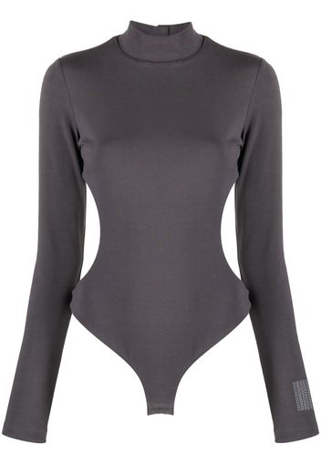 Marc Jacobs long-sleeve open-back bodysuit - Grigio