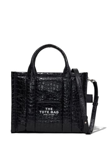 Marc Jacobs The Croc embossed medium leather tote bag - Nero