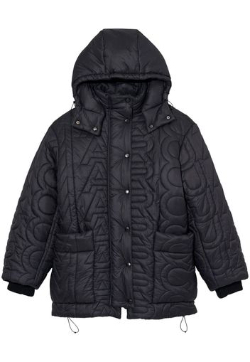 Marc Jacobs monogram-pattern quilted puffer jacket - Nero