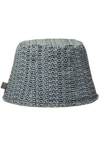 Marc Jacobs Cappello bucket con monogramma - Blu