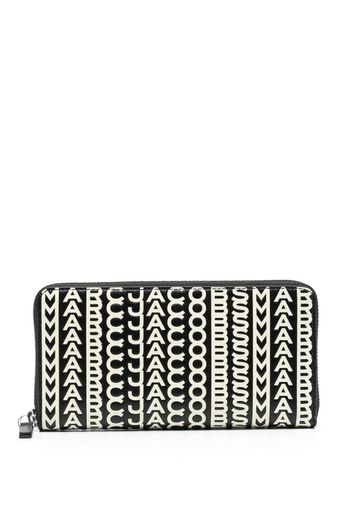 Marc Jacobs all-over logo-print leather wallet - Nero