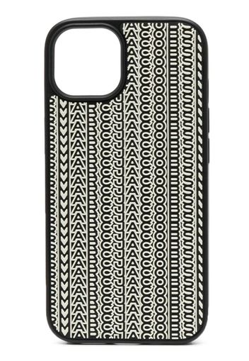 Marc Jacobs Cover per iPhone 14 con stampa monogramma - Nero