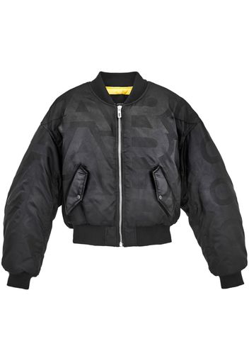 Marc Jacobs tonal graphic-print padded jacket - Nero