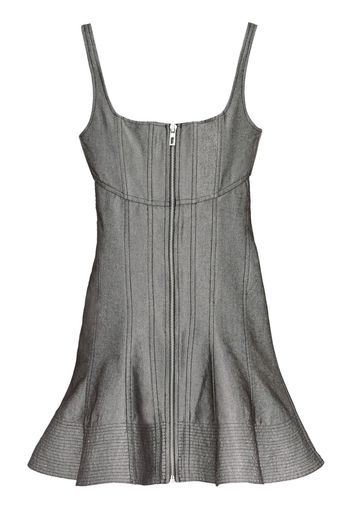 Marc Jacobs bustier fluted minidress - Grigio