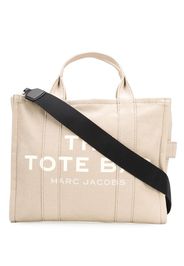 slogan top-handle tote