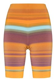 Marc Jacobs striped knitted sport shorts - Arancione